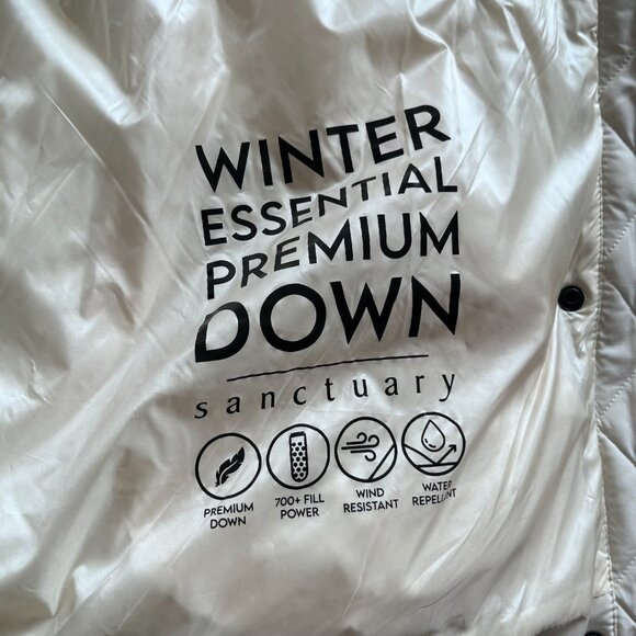 Sanctuary White "Puffer-Up" Premium Down Parka Puffer Coat - Picture 7 of 15